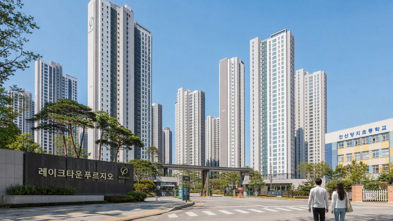 레이크타운푸르지오 단지 규모와 시설, 주차, 학군 교통